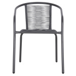 ΠΟΛΥΘΡΟΝΑ SWIFTER HM5969.01 ΜΕΤΑΛΛΟ ΓΚΡΙ-ΣΥΝΘ. RATTAN ΓΚΡΙ 54x61x75Υεκ. - Image 3