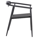 ΠΟΛΥΘΡΟΝΑ SERLY HM6052.02 ΑΛΟΥΜΙΝΙΟ ΜΑΥΡΟ-TEXTILENE ΜΑΥΡΟ 56x61x74,5Yεκ - Image 4