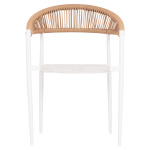 ΠΟΛΥΘΡΟΝΑ BERG HM6284.01 ΑΛΟΥΜΙΝΙΟ & TEXTILENE ΛΕΥΚΟ--P.E.TWISTED RATTAN 55x56x79Υεκ - Image 3