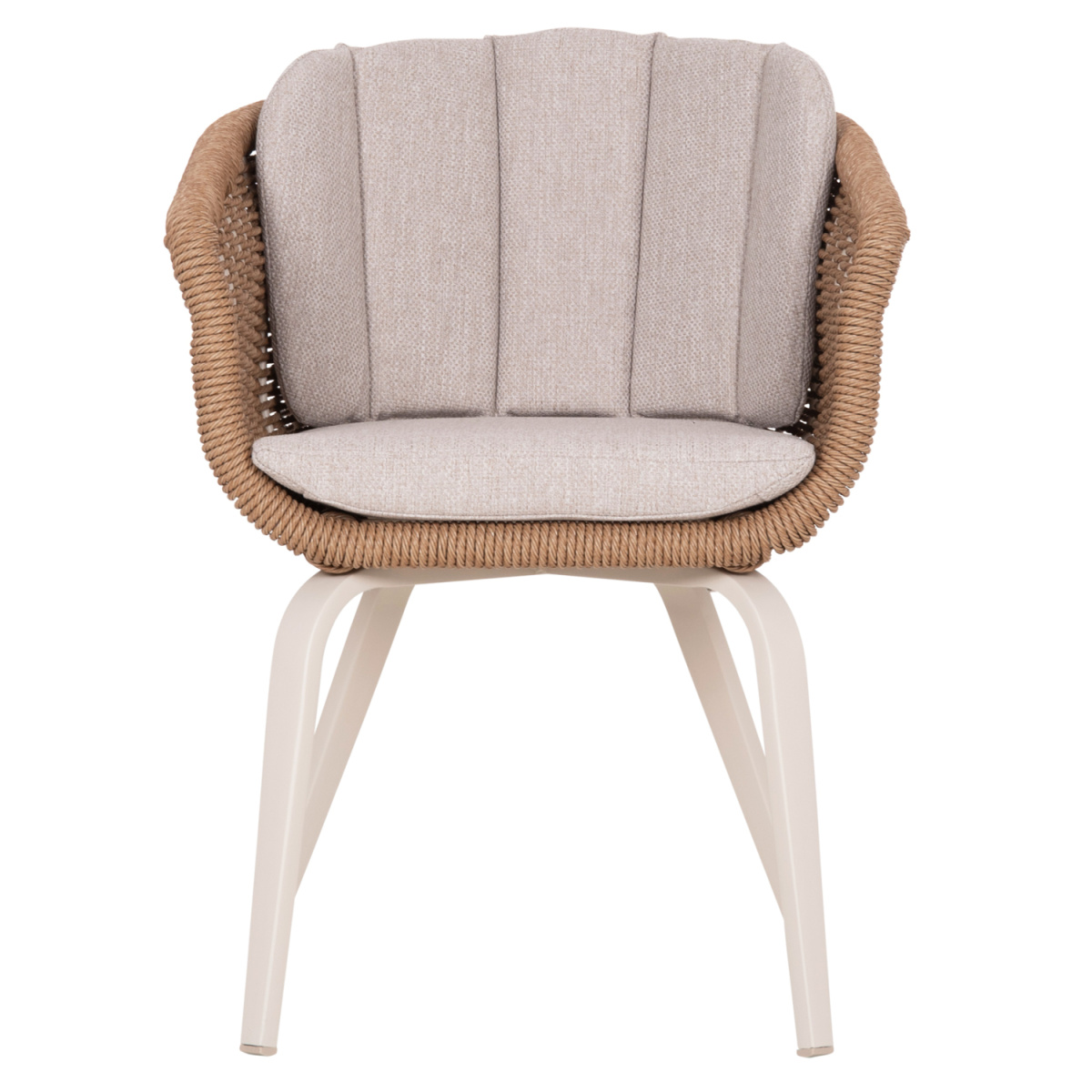 ΠΟΛΥΘΡΟΝΑ VICTUS HM6559.02 ΑΛΟΥΜΙΝΙΟ & OLEFIN ΜΠΕΖ-TWIST WICKER 60x62x76Yεκ - Image 3