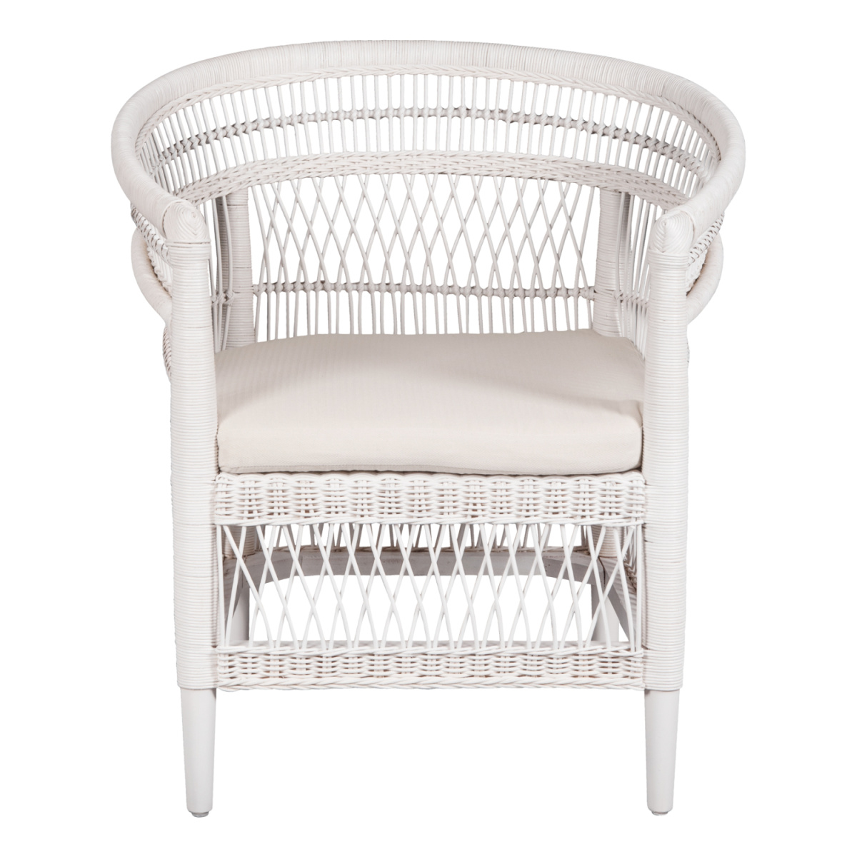 ΠΟΛΥΘΡΟΝΑ MALAWI HM9635.02 ΞΥΛΟ ΜΑΟΝΙ ΜΕ RATTAN ΛΕΥΚΟ-ΛΕΥΚΟ ΜΑΞΙΛΑΡΙ 80x70x86Υεκ. - Image 3