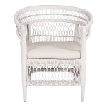 ΠΟΛΥΘΡΟΝΑ MALAWI HM9635.02 ΞΥΛΟ ΜΑΟΝΙ ΜΕ RATTAN ΛΕΥΚΟ-ΛΕΥΚΟ ΜΑΞΙΛΑΡΙ 80x70x86Υεκ. - Image 3