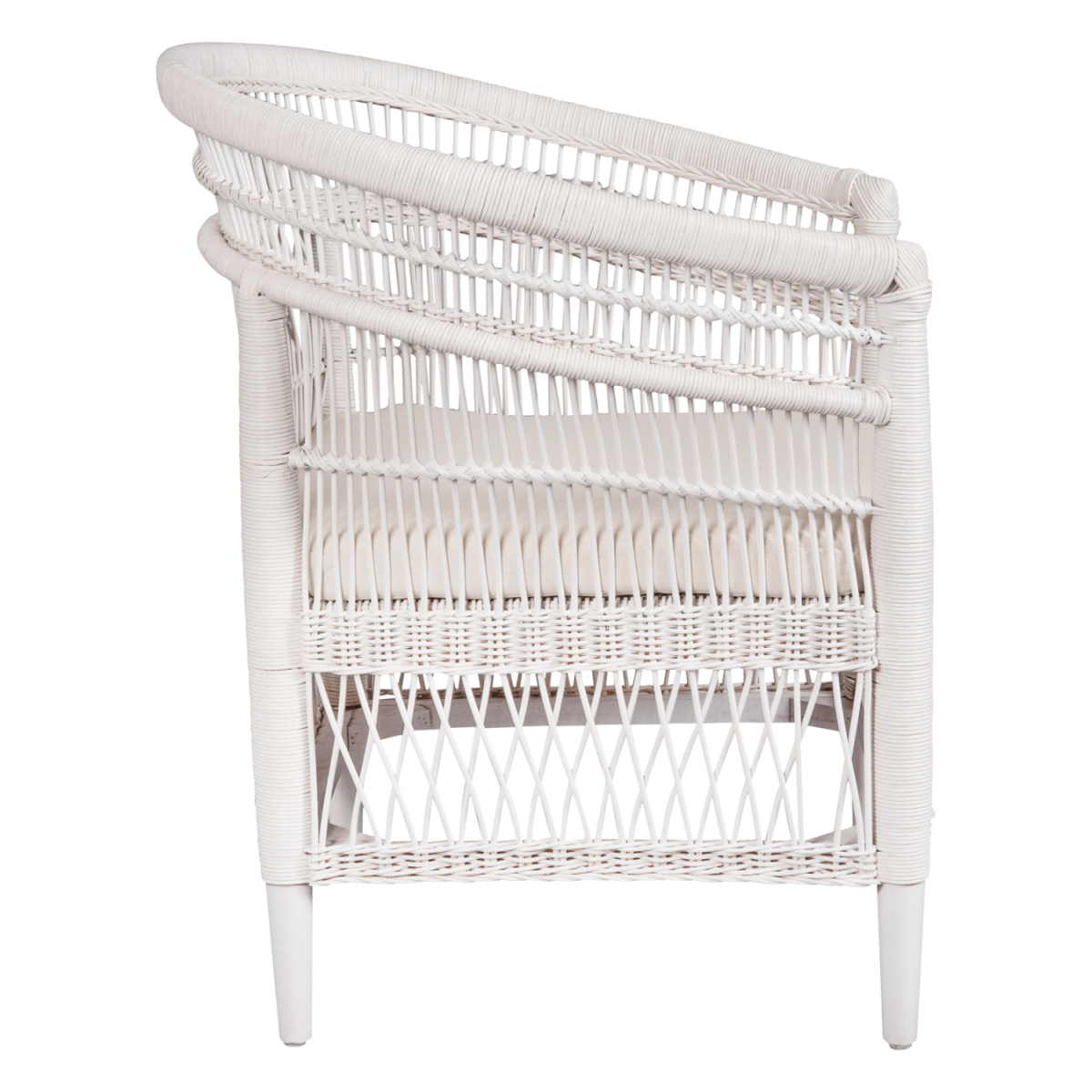 ΠΟΛΥΘΡΟΝΑ MALAWI HM9635.02 ΞΥΛΟ ΜΑΟΝΙ ΜΕ RATTAN ΛΕΥΚΟ-ΛΕΥΚΟ ΜΑΞΙΛΑΡΙ 80x70x86Υεκ. - Image 4