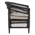 ΠΟΛΥΘΡΟΝΑ MALAWI HM9635.03 ΞΥΛΟ ΜΑΟΝΙ ΜΕ RATTAN ΜΑΥΡΟ-ΛΕΥΚΟ ΜΑΞΙΛΑΡΙ 80x70x86Υεκ. - Image 4