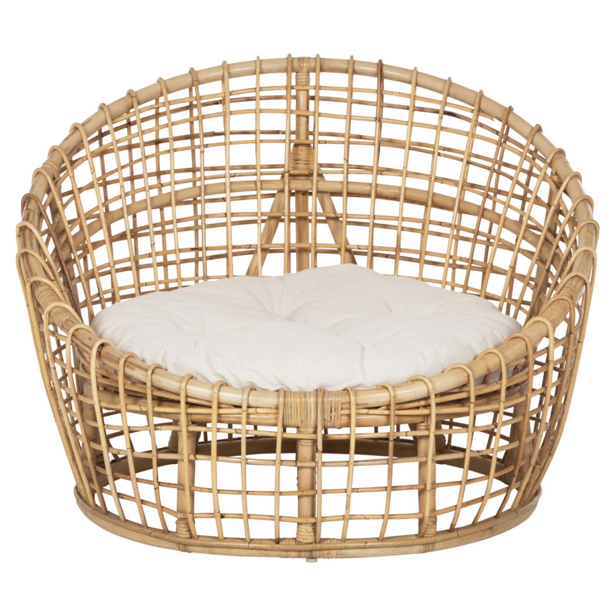 ΠΟΛΥΘΡΟΝΑ ENTO HM9814 RATTAN ΣΕ ΦΥΣΙΚΟ-ΜΠΕΖ ΜΑΞΙΛΑΡΙ 85x75x67Yεκ. - Image 3