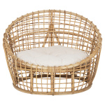 ΠΟΛΥΘΡΟΝΑ ENTO HM9814 RATTAN ΣΕ ΦΥΣΙΚΟ-ΜΠΕΖ ΜΑΞΙΛΑΡΙ 85x75x67Yεκ. - Image 3