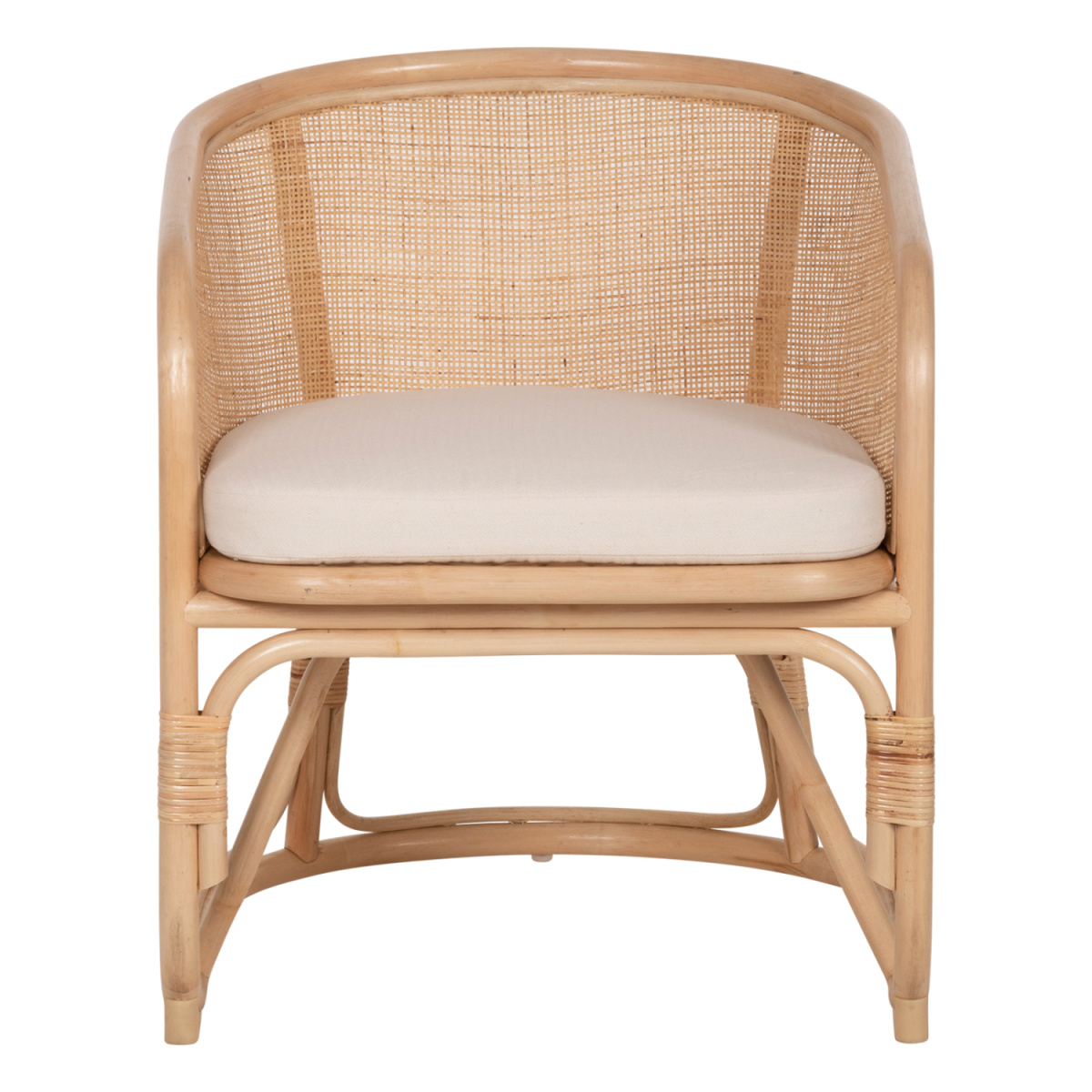 ΠΟΛΥΘΡΟΝΑ ΚΙΚΟ HM9839 RATTAN ΣΕ ΦΥΣΙΚΟ ΧΡΩΜΑ-ΛΕΥΚΟ ΜΑΞΙΛΑΡΙ 61x71x76Yεκ. - Image 3