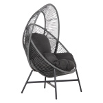 ΠΟΛΥΘΡΟΝΑ-ΦΩΛΙΑ RULER HM6506.01 ΓΚΡΙ ΜΕΤΑΛΛΟ-P.E.RATTAN-ΜΑΞΙΛΑΡΙΑ 90x85x154Υεκ