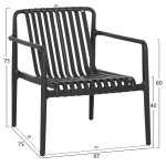 ΠΟΛΥΘΡΟΝΑ LOUNGE ΕΞΩΤ.ΧΩΡΟΥ MALEN HM6626.02 ΜΑΥΡΟ ΠΟΛΥΠΡΟΠΥΛΕΝΙΟ 67x75x75Υεκ - Image 2