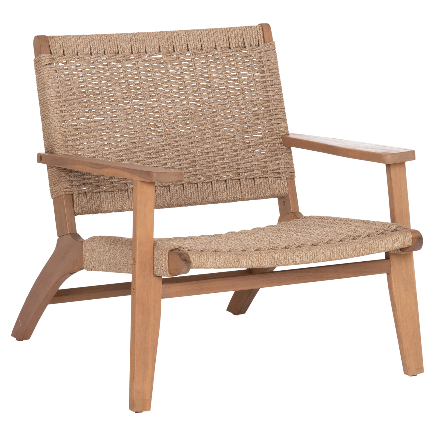polythrona-lounge-fb9624101-xylo-akakias ΠΟΛΥΘΡΟΝΑ LOUNGE MONTER HM6241.01 ΞΥΛΟ ΑΚΑΚΙΑΣ ΦΥΣΙΚΟ-ΣΧΟΙΝΙ ΜΠΕΖ 63.5x60x69Υεκ - Image 1