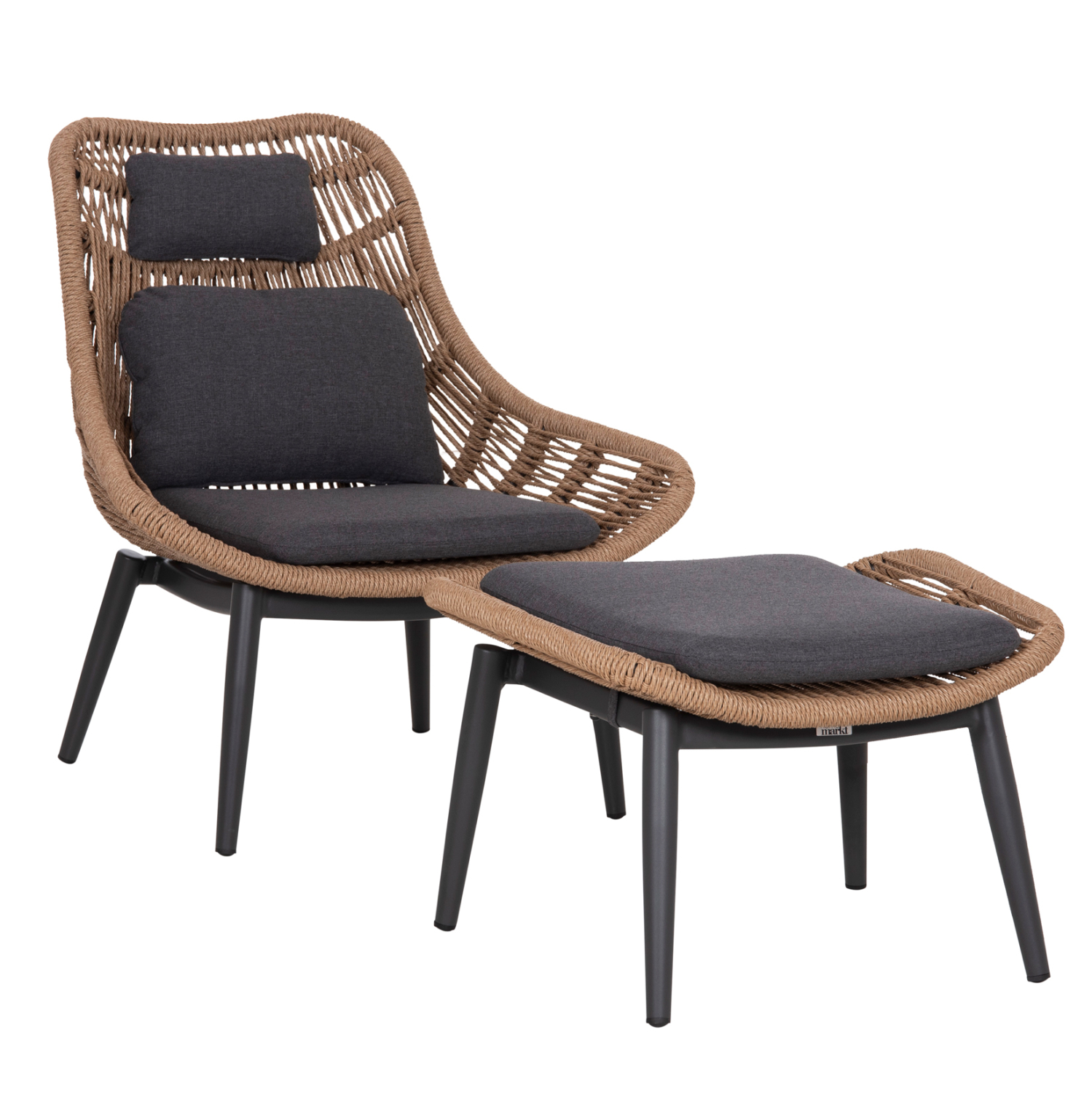 polythrona-lounge-me-ypopodio-fb9656101- ΠΟΛΥΘΡΟΝΑ LOUNGE ΜΕ ΥΠΟΠΟΔΙΟ REMVAZZO HM6561.01 ΑΛΟΥΜΙΝΙΟ ΓΚΡΙ--WICKER 90x85x96Υεκ - Image 1