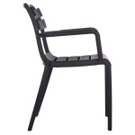 ΠΟΛΥΘΡΟΝΑ ΠΟΛΥΠΡΟΠΥΛΕΝΙΟΥ PHILLY HM6123.02 ΜΑΥΡΟ 58.5x49x83.5Υεκ. - Image 4