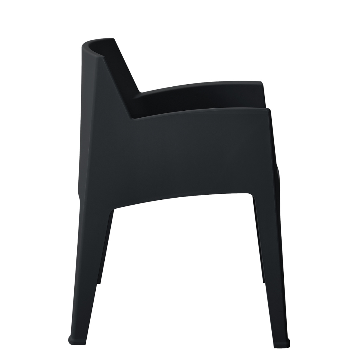ΠΟΛΥΘΡΟΝΑ ΠΟΛΥΠΡΟΠΥΛΕΝΙΟΥ SLEEK HM6370.02 ΜΑΥΡΗ 68x63x82,5Υεκ. - Image 4