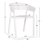 ΠΟΛΥΘΡΟΝΑ ΠΟΛΥΠΡΟΠΥΛΕΝΙΟΥ PERFOE HM5941.01 ΛΕΥΚΗ 56x50x73Υεκ. - Image 2