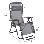 ΠΟΛΥΘΡΟΝΑ RELAX COMPANION HM5095.11 ΓΚΡΙ TEXTILENE-ΜΑΥΡΟ ΜΕΤΑΛΛΟ 67x145x110Υεκ. - Image 2