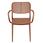 ΠΟΛΥΘΡΟΝΑ ΤΡΑΠΕΖΑΡΙΑΣ HILLIARD HM6644.08 ΑΛΟΥΜΙΝΙΟ ΣΕ TERRACOTTA 56x58x80Υεκ - Image 3