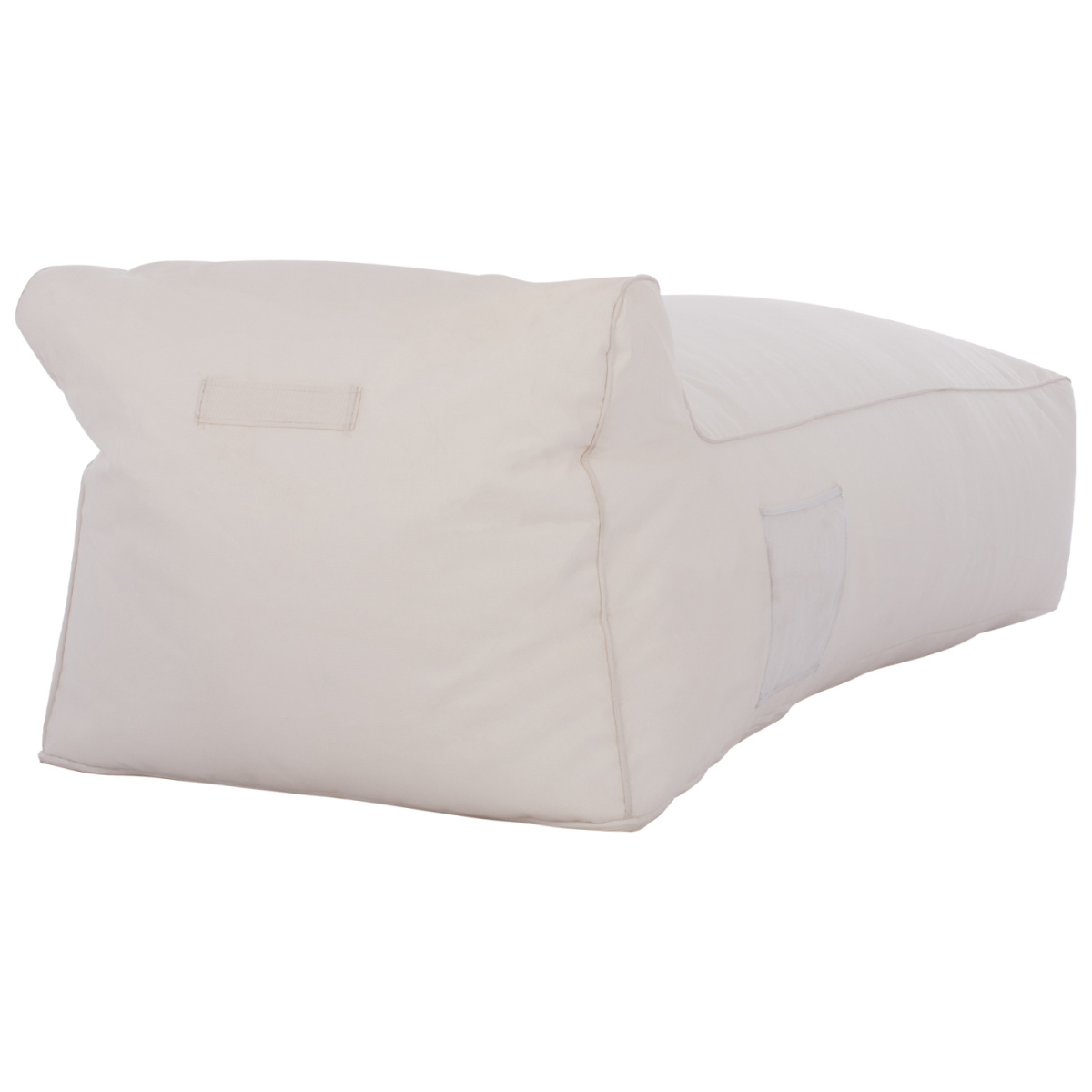 ΠΟΥΦ ΞΑΠΛΩΣΤΡΑ WADELIN HM5774.11 ΜΕ TEXTILINE ΛΕΥΚΟ 190x80x40-60Υ εκ. - Image 4
