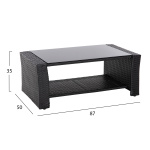 ΣΑΛΟΝΙ ΕΞ.ΧΩΡΟΥ 4ΤΜΧ THORE HM5978 ΣΥΝΘ. RATTAN ΜΑΥΡΟ-ΜΠΕΖ ΜΑΞΙΛΑΡΙΑ - Image 4