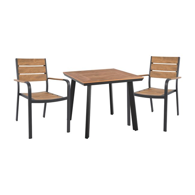 set-3tmch-trapezi-polythrones-aloyminioy ΣΕΤ 3ΤΜΧ ΤΡΑΠΕΖΙ & ΠΟΛΥΘΡΟΝΕΣ ΑΛΟΥΜΙΝΙΟΥ ΣΕ ΑΝΘΡΑΚΙ ΧΡΩΜΑ HM10537.02 - Image 1