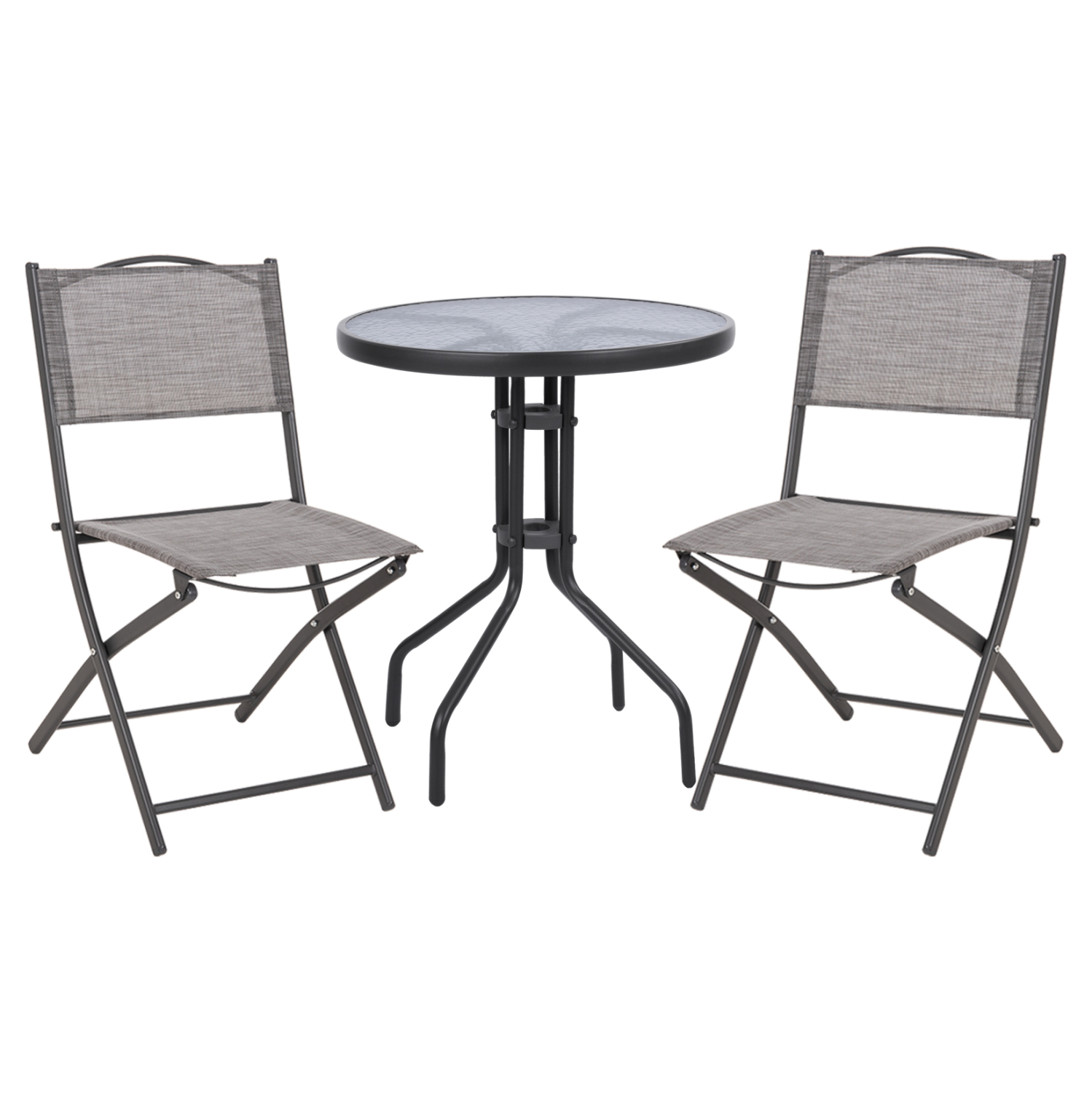 set-exchoroy-3tmch-fb921037-metalliko-st ΣΕΤ ΕΞ.ΧΩΡΟΥ 3ΤΜΧ LIMA HM21038.01 ΤΡΑΠΕΖΙ LIMA & 2 ΠΤΥΣΣΟΜΕΝΕΣ ΚΑΡΕΚΛΕΣ ΓΚΡΙ - Image 1