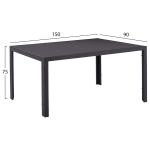 ΣΕΤ ΕΞ.ΧΩΡΟΥ 5ΤΜΧ LEOFER HM21004 ΜΕΤΑΛ.ΤΡΑΠΕΖΙ-4 ΠΟΛΥΘΡΟΝΕΣ ΜΕΤΑΛΛΙΚΕΣ- ΓΚΡΙ - Image 2