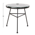 ΣΕΤ ΕΞΩΤΕΡΙΚΟΥ ΧΩΡΟΥ 3ΤΜΧ ALLEGRA HM21047.12 ΜΑΥΡΟ ΣΥΝΘ.RATTAN & ΜΕΤΑΛΛΟ - Image 2