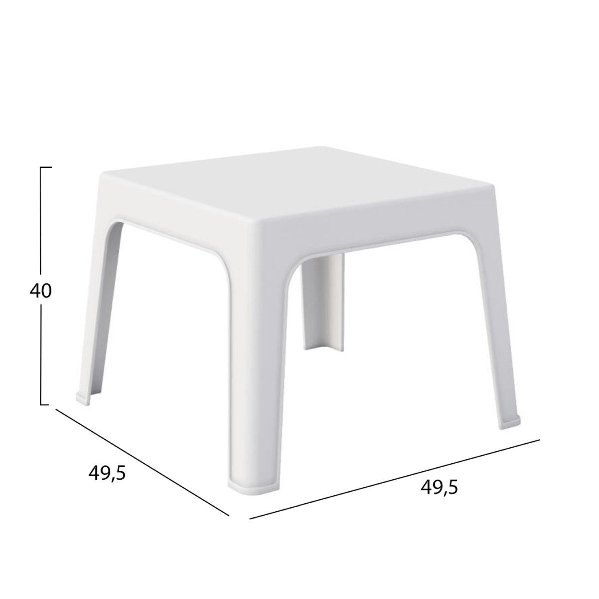 ΣΕΤ LOUNGE 3ΤΜΧ SLEEK HM21274.01 ΛΕΥΚΟ ΠΟΛΥΠΡΟΠΥΛΕΝΙΟ - Image 2