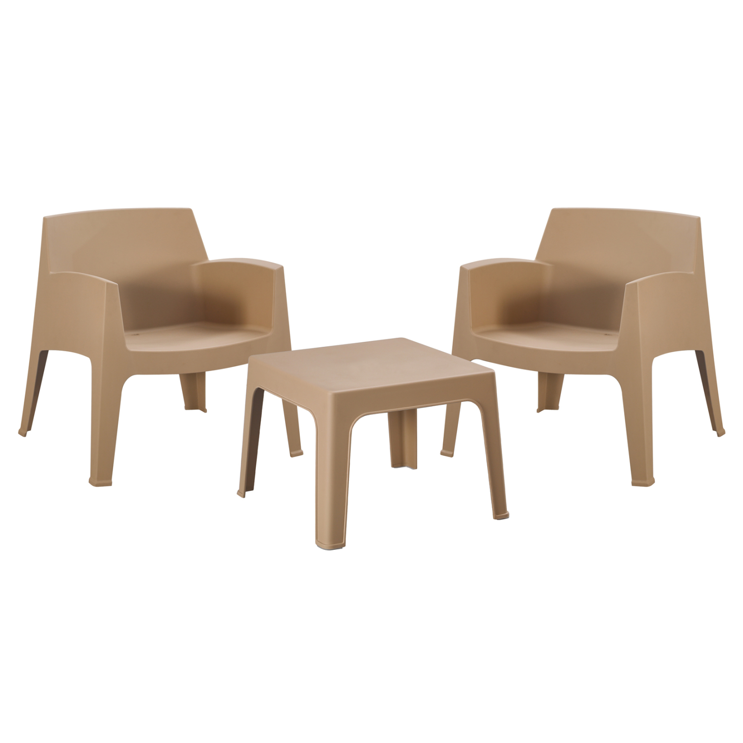set-lounge-3tmch-fb92127403-kapoytsino-p ΣΕΤ LOUNGE 3ΤΜΧ SLEEK HM21274.03 ΚΑΠΟΥΤΣΙΝΟ ΠΟΛΥΠΡΟΠΥΛΕΝΙΟ - Image 1
