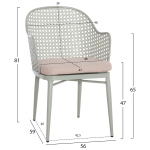 ΣΕΤ LOUNGE 3TMX ΕΞ.ΧΩΡΟΥ OREGO HM21106.06 ΑΛΟΥΜΙΝΙΟ ΣΕ ΦΥΣΤΙΚΙ - Image 2