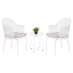ΣΕΤ LOUNGE 3TMX ΕΞ.ΧΩΡΟΥ OREGO HM21107.02 ΑΛΟΥΜΙΝΙΟ & ΜΕΤΑΛΛΟ ΣΕ ΛΕΥΚΟ