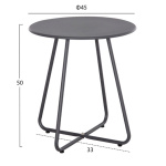 ΣΕΤ LOUNGE 3TMX ΕΞ.ΧΩΡΟΥ PONY HM21193 ΜΕΤΑΛΛΟ ΣΕ ΓΚΡΙ--ΣΥΝΘ.RATTAN ΣΕ ΛΕΥΚΟ-ΜΑΥΡΟ - Image 2