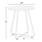 ΣΕΤ LOUNGE 3TMX ΕΞ.ΧΩΡΟΥ PONY HM21193.02 ΜΕΤΑΛΛΟ ΚΑΙ ΣΥΝΘ.RATTAN ΣΕ ΛΕΥΚΟ-ΜΑΥΡΟ - Image 2