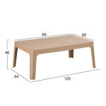 ΣΕΤ LOUNGE 4ΤΜΧ SLEEK HM21275.03 ΚΑΠΟΥΤΣΙΝΟ ΠΟΛΥΠΡΟΠΥΛΕΝΙΟ - Image 4