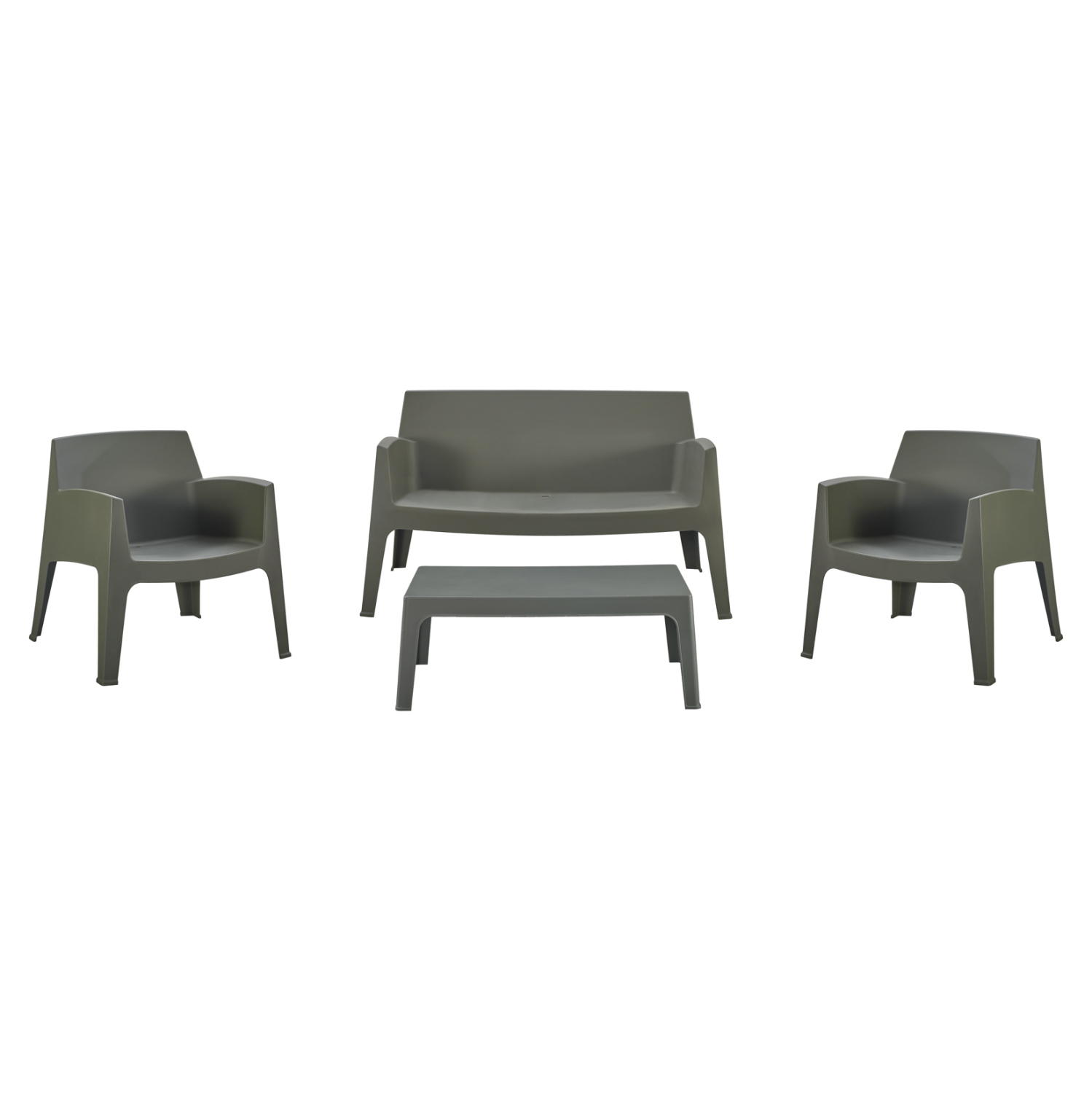set-lounge-4tmch-fb92127505-dark-olive-g ΣΕΤ LOUNGE 4ΤΜΧ SLEEK HM21275.05 DARK OLIVE GREEN ΠΟΛΥΠΡΟΠΥΛΕΝΙΟ - Image 1