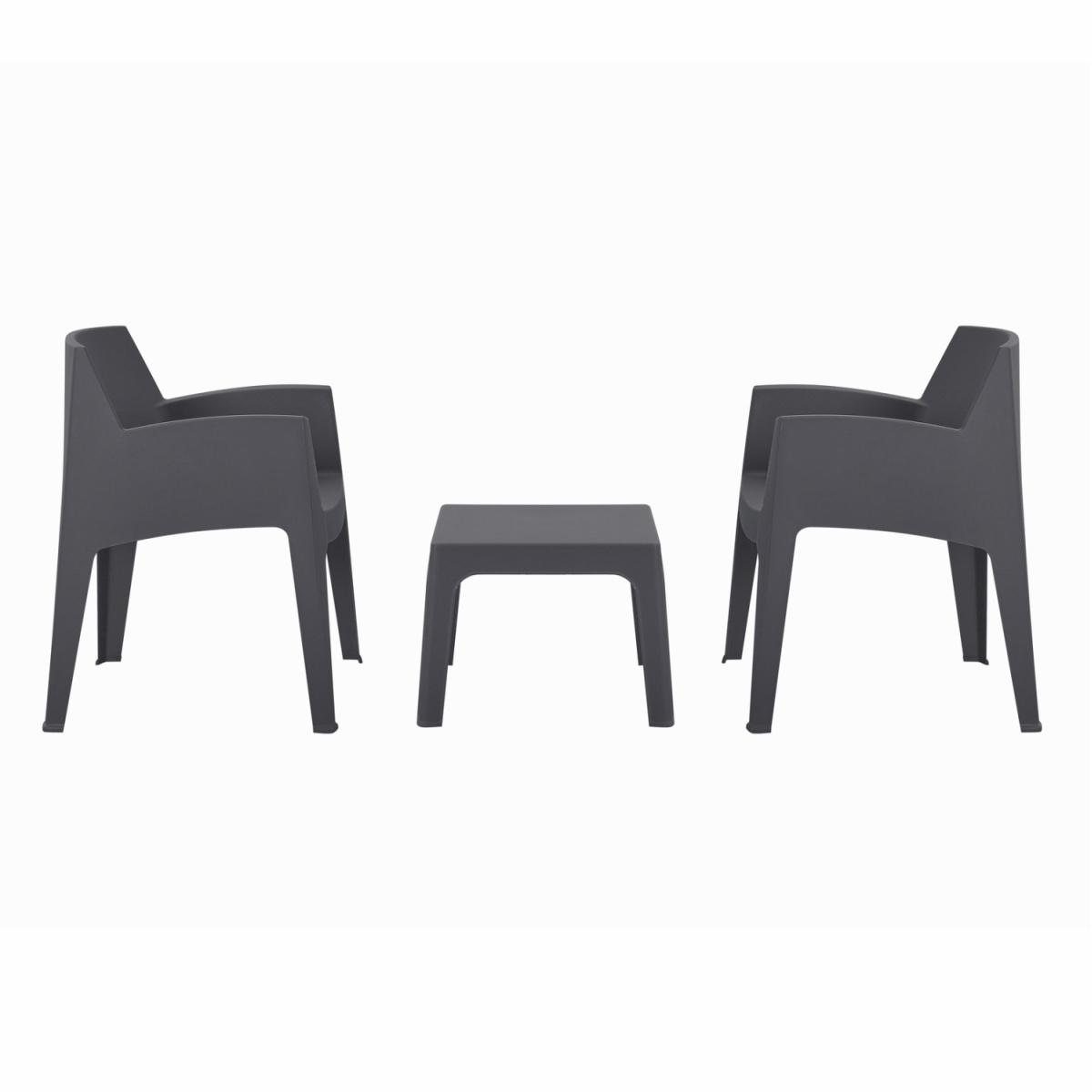 ΣΕΤ 3ΤΜΧ ΠΟΛΥΠΡΟΠΥΛΕΝΙΟΥ SLEEK HM21267.10 ΤΡΑΠΕΖΑΚΙ & 2 ΠΟΛΥΘΡΟΝΕΣ-ΓΚΡΙ - Image 2
