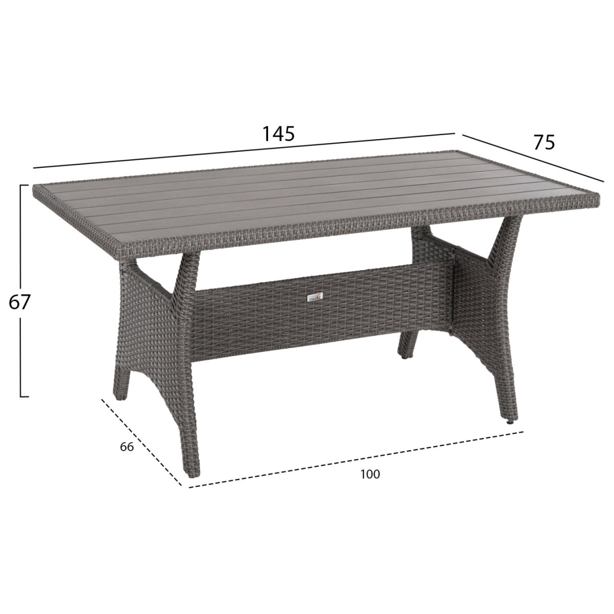 ΣΕΤ ΣΑΛΟΝΙ ΓΩΝΙΑ & ΤΡΑΠΕΖΙ CARSON HM6078.01 ΓΚΡΙ ΣΥΝΘ.RATTAN-ΜΑΞΙΛΑΡΙΑ - Image 3