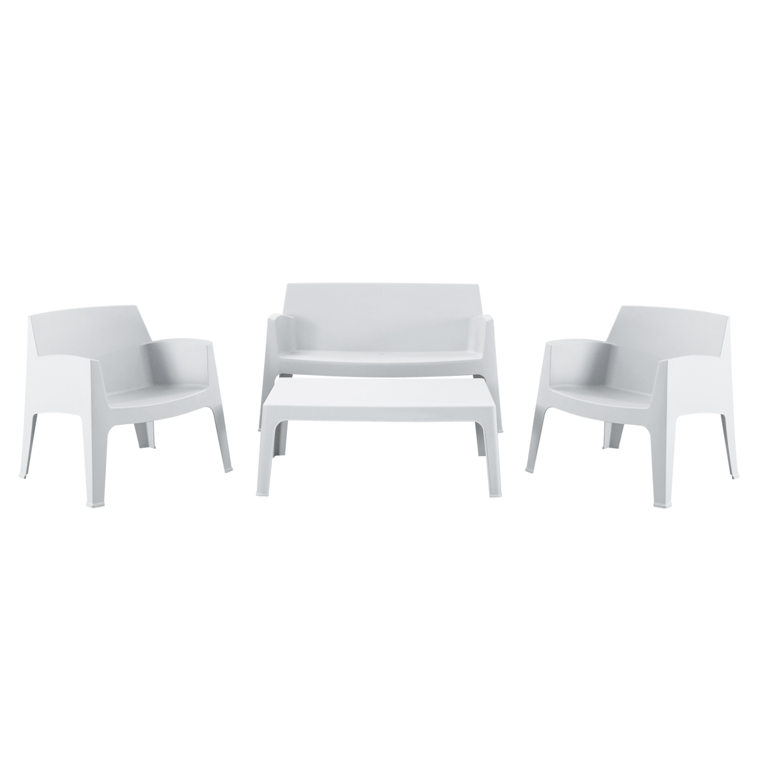 set-saloni-exchoroy-4tmch-fb92126801-ley ΣΕΤ ΣΑΛΟΝΙ ΕΞ.ΧΩΡΟΥ 4ΤΜΧ SLEEK HM21268.01 ΛΕΥΚΟ ΠΟΛΥΠΡΟΠΥΛΕΝΙΟ - Image 1