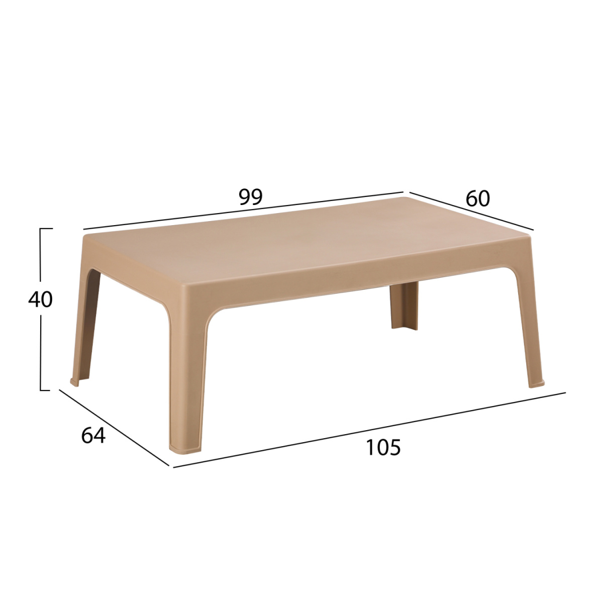 ΣΕΤ ΣΑΛΟΝΙ ΕΞ.ΧΩΡΟΥ 4ΤΜΧ SLEEK HM21268.03 ΚΑΠΟΥΤΣΙΝΟ ΠΟΛΥΠΡΟΠΥΛΕΝΙΟ - Image 4