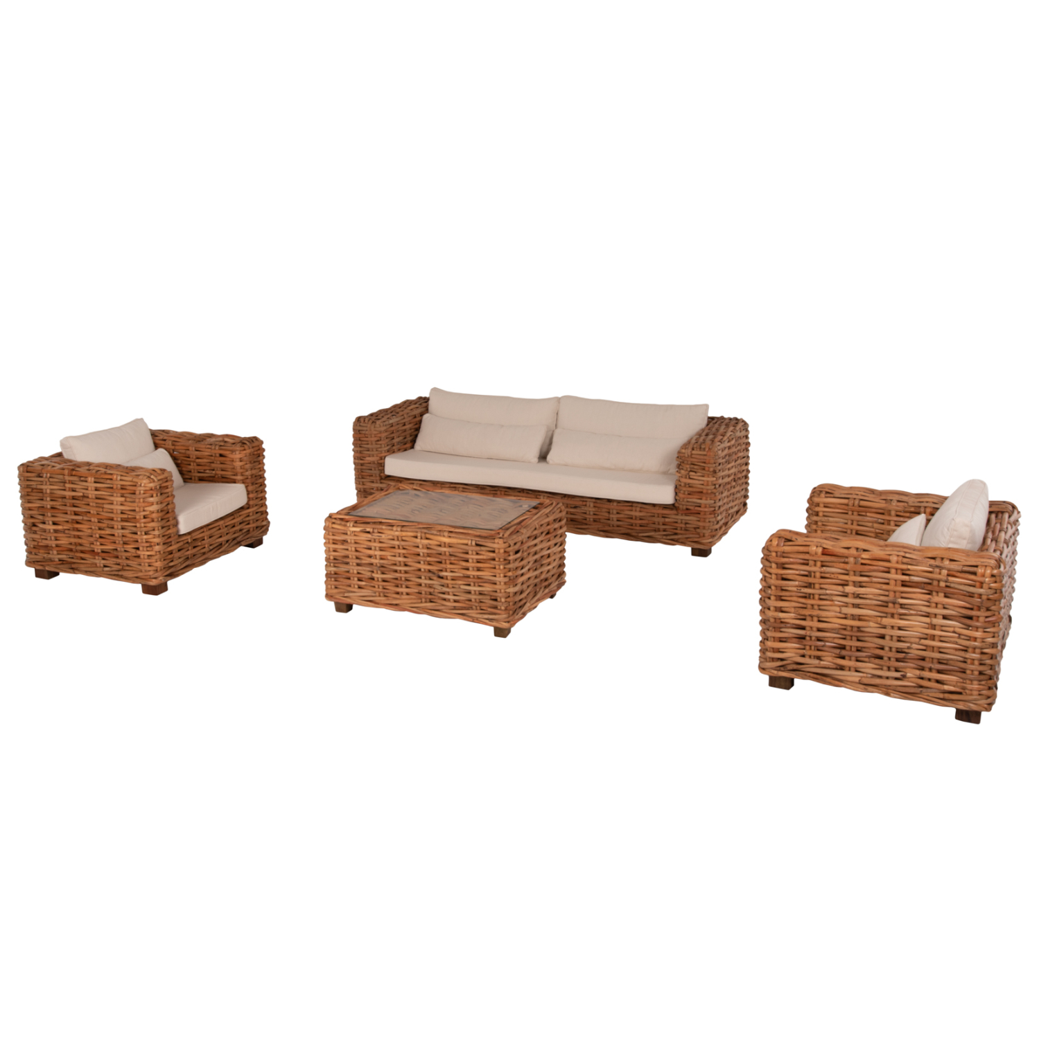 set-saloni-exchoroy-fb99656-4tmch-fysiko ΣΕΤ ΣΑΛΟΝΙ ΕΞ.ΧΩΡΟΥ TROPEL HM9656 4ΤΜΧ ΦΥΣΙΚΟ RATTAN-ΞΥΛΟ ΜΑΟΝΙ-ΛΕΥΚΑ ΜΑΞΙΛΑΡΙΑ - Image 1