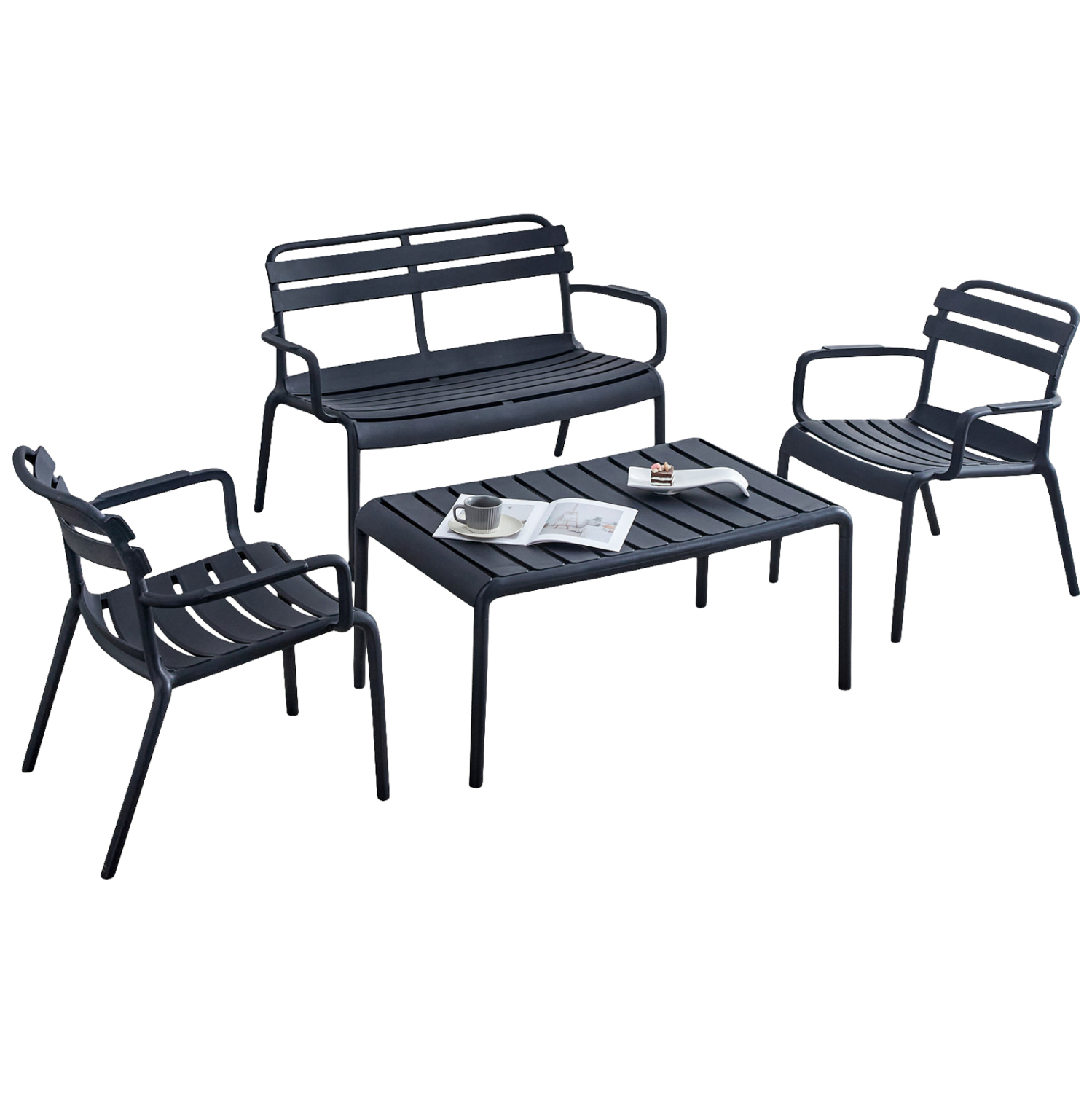 set-saloni-exoterikoy-choroy-4tmch-fb921-4 ΣΕΤ ΣΑΛΟΝΙ ΕΞΩΤΕΡΙΚΟΥ ΧΩΡΟΥ 4ΤΜΧ KORVER HM21096.02 ΠΟΛΥΠΡΟΠΥΛΕΝΙΟ ΜΑΥΡΟ - Image 1