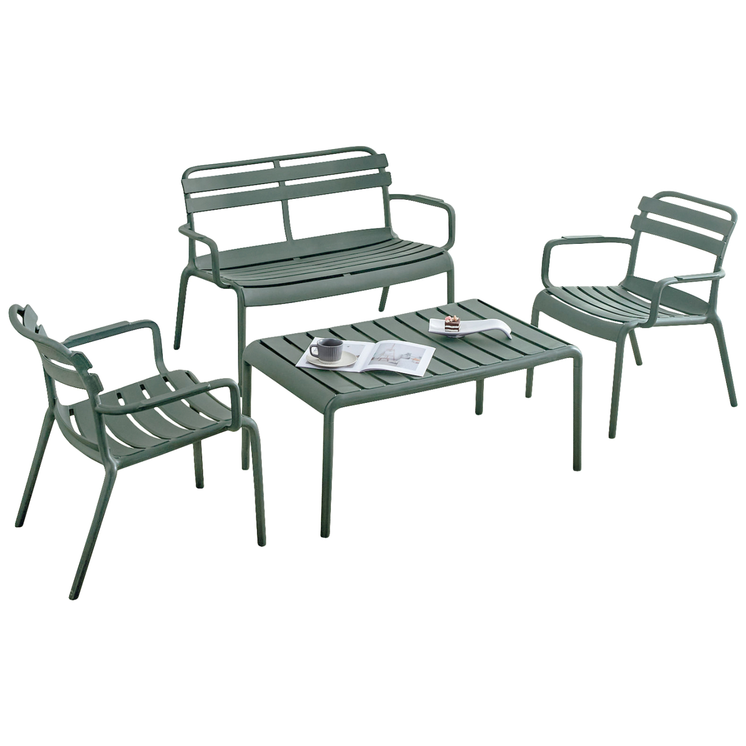 set-saloni-exoterikoy-choroy-4tmch-fb921-6 ΣΕΤ ΣΑΛΟΝΙ ΕΞΩΤΕΡΙΚΟΥ ΧΩΡΟΥ 4ΤΜΧ KORVER HM21096.05 ΠΟΛΥΠΡΟΠΥΛΕΝΙΟ DARK OLIVE GREEN - Image 1