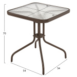 ΣΕΤ ΤΡΑΠΕΖΑΡΙΑ 3ΤΜΧ ΚΑΡΕΚΛΕΣ ΚΑΙ ΤΡΑΠΕΖΙ 60x60 HM5183.02 - Image 2