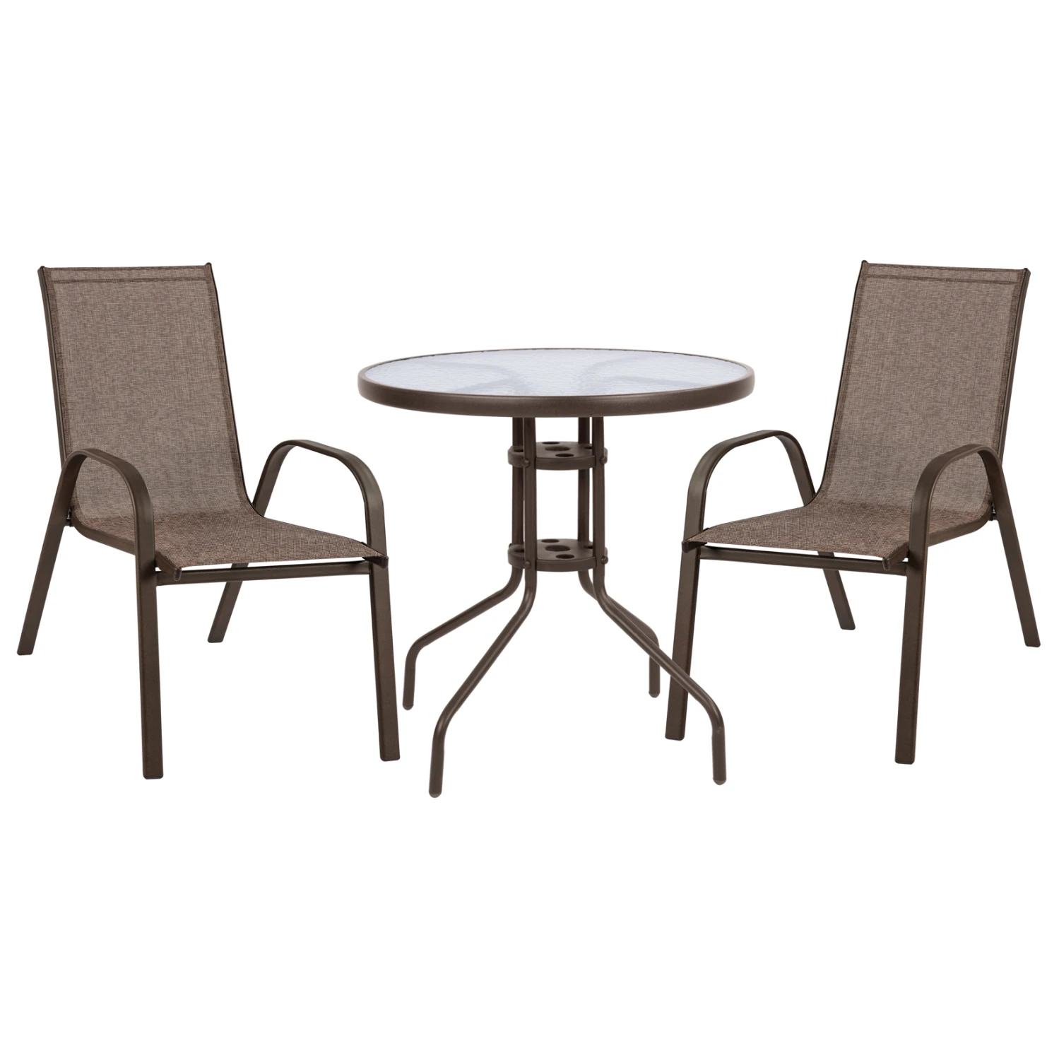set-trapezarias-3tmch-me-trapezi-karekle-4 ΣΕΤ ΤΡΑΠΕΖΑΡΙΑΣ 3ΤΜΧ ΜΕ ΤΡΑΠΕΖΙ Φ70 & ΚΑΡΕΚΛΕΣ LEON ΚΑΦΕ HM5184.02 - Image 1