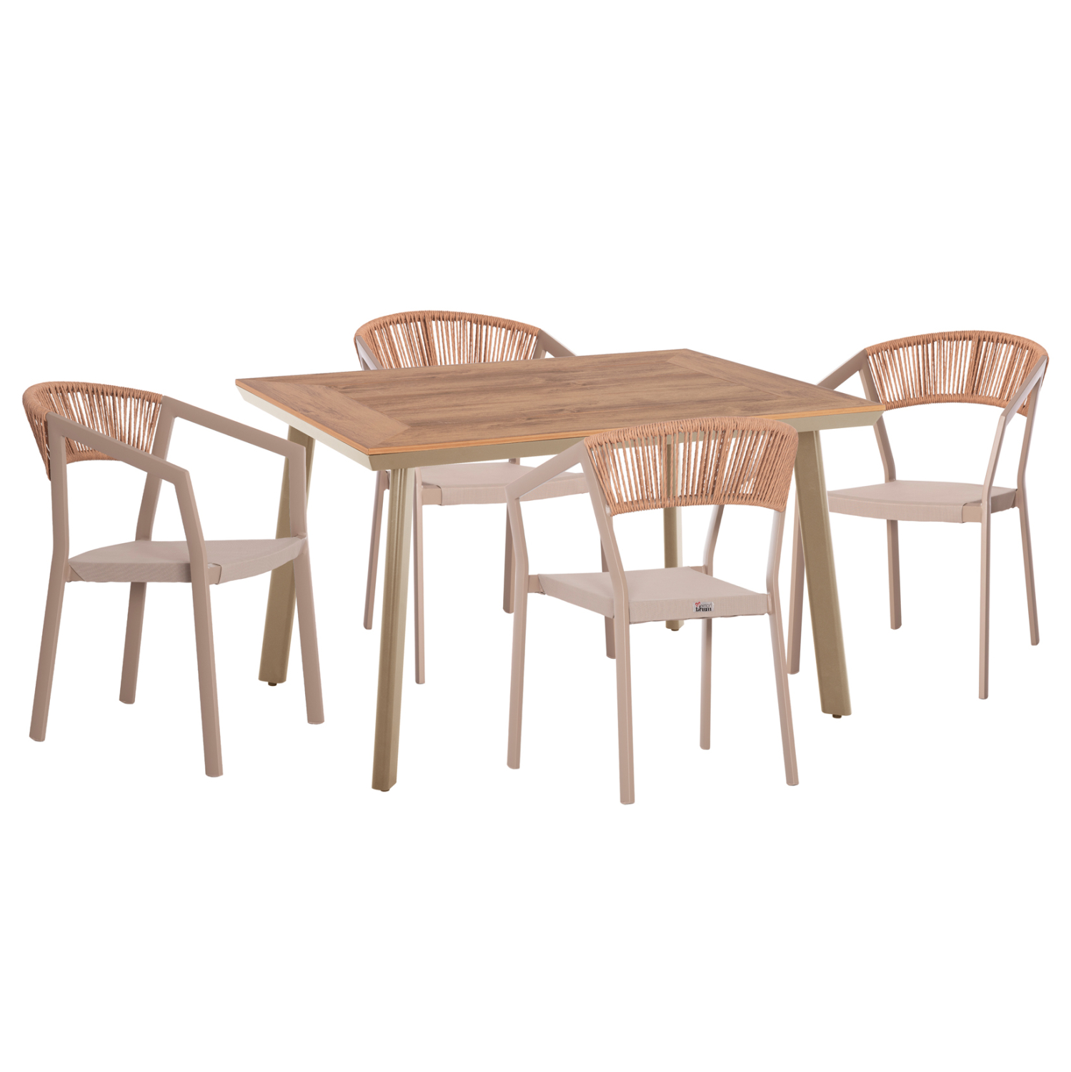 set-trapezarias-5tmch-fb91083703-karekle ΣΕΤ ΤΡΑΠΕΖΑΡΙΑΣ 5ΤΜΧ TABER HM10837.03 ΚΑΡΕΚΛΕΣ & ΤΡΑΠΕΖΙ ΑΛΟΥΜ.-POLYWOOD--ΣΑΜΠΑΝΙ - Image 1