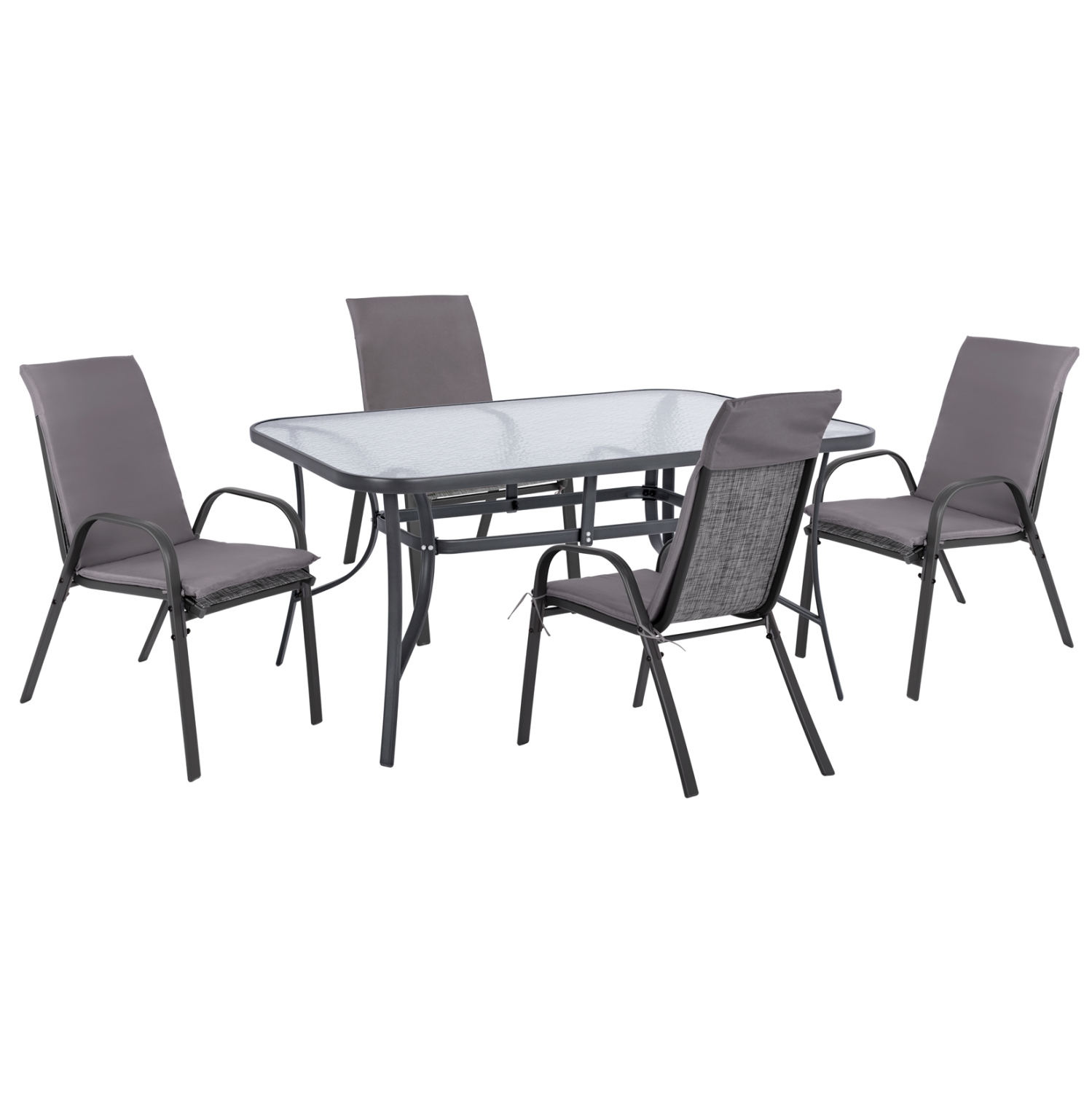 set-trapezarias-5tmch-karekles-me-maxila-5 ΣΕΤ ΤΡΑΠΕΖΑΡΙΑΣ 5ΤΜΧ ΚΑΡΕΚΛΕΣ ΜΕ ΜΑΞΙΛΑΡΙ & ΤΡΑΠΕΖΙ 150X90 HM10570.01 ΓΚΡΙ - Image 1