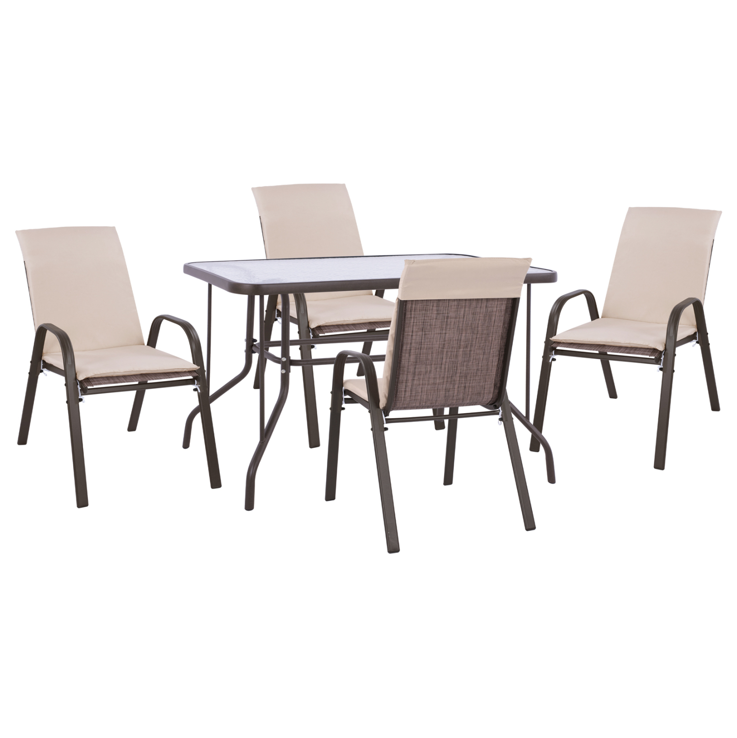 set-trapezarias-5tmch-karekles-me-maxila ΣΕΤ ΤΡΑΠΕΖΑΡΙΑΣ 5ΤΜΧ ΚΑΡΕΚΛΕΣ ΜΕ ΜΑΞΙΛΑΡΙ & ΤΡΑΠΕΖΙ 120X70 HM10568.02 ΚΑΦΕ - Image 1