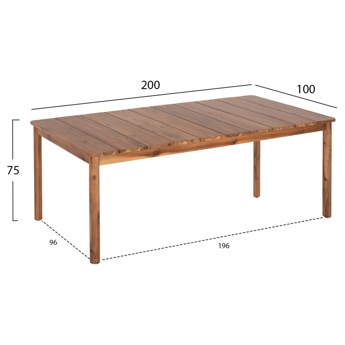 ΣΕΤ ΤΡΑΠΕΖΑΡΙΑΣ 9ΤΜΧ NAVANT HM21066.01 ΤΡΑΠΕΖΙ ΜΕ 8 ΚΑΡΕΚΛΕΣ ΞΥΛΟ ΑΚΑΚΙΑΣ-ΣΧΟΙΝΙ ΓΚΡΙ - Image 2