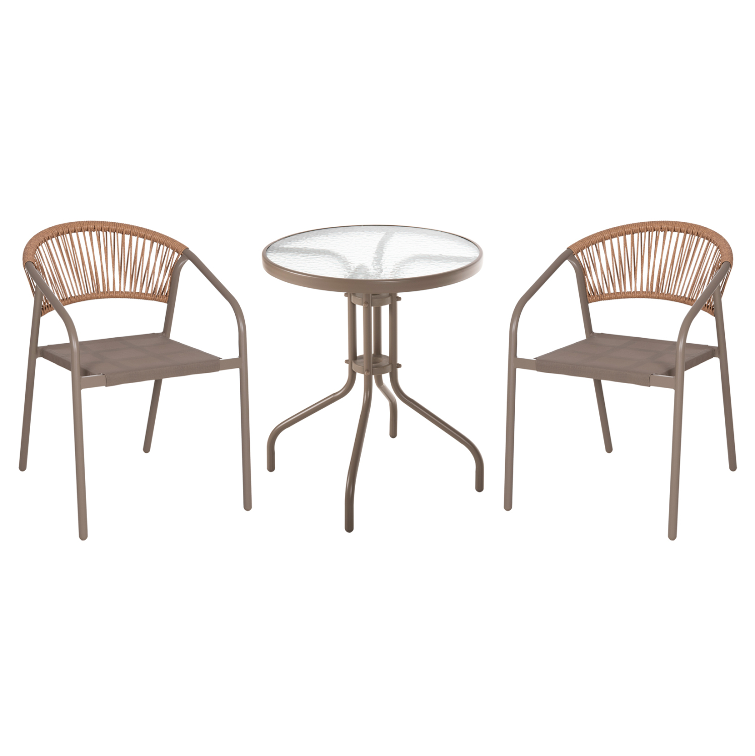 set-trapezarias-exchoroy-3tmch-fb9108810-5 ΣΕΤ ΤΡΑΠΕΖΑΡΙΑΣ ΕΞ.ΧΩΡΟΥ 3ΤΜΧ LIMA HM10881.04 ΜΕΤΑΛ. & TEXTILENE-ΣΑΜΠΑΝΙ (ΣΤΡΟΓΓΥΛΟ) - Image 1