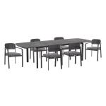 ΣΕΤ ΤΡΑΠΕΖΑΡΙΑΣ ΕΞ.ΧΩΡΟΥ 6 ΘΕΣΕΩΝ ELARA HM10726.01 ΓΚΡΙ ΑΛΟΥΜΙΝΙΟ-ΕΠΕΚΤΕΙΝΟΜΕΝΟ ΤΡΑΠΕΖΙ