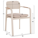 ΣΕΤ ΤΡΑΠΕΖΑΡΙΑΣ ΕΞ.ΧΩΡΟΥ 6 ΘΕΣΕΩΝ ELARA HM10726.05 ΜΠΕΖ ΑΛΟΥΜΙΝΙΟ-ΕΠΕΚΤΕΙΝΟΜΕΝΟ ΤΡΑΠΕΖΙ - Image 3